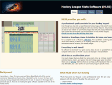 Tablet Screenshot of hockeyteamstats.com